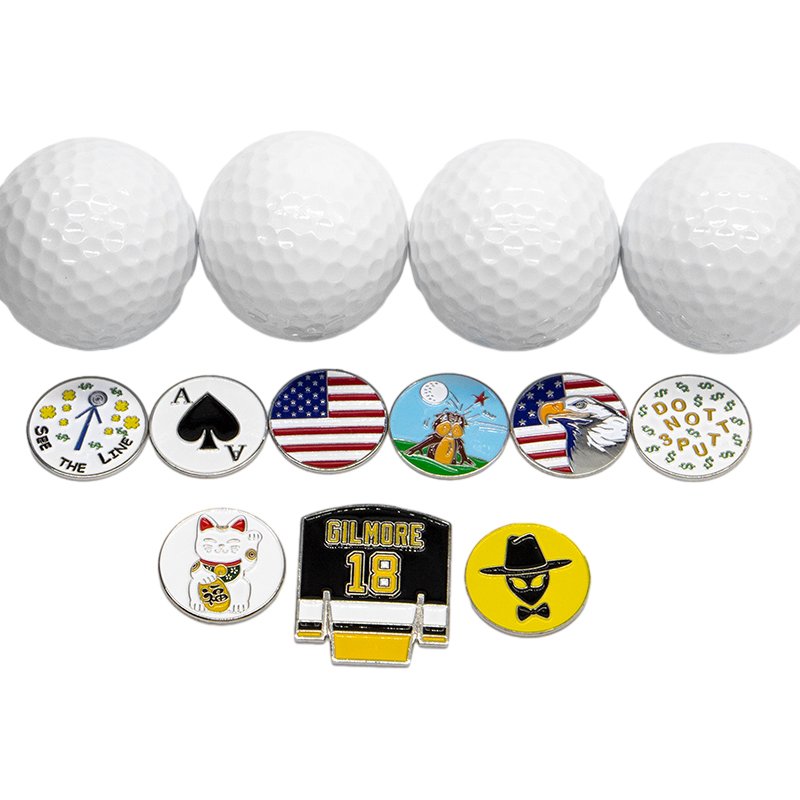 Fast Delivery Custom Golf Ball Marker Magnetic Wholesale Golf Ball Marker With Magnetic Poker Chip