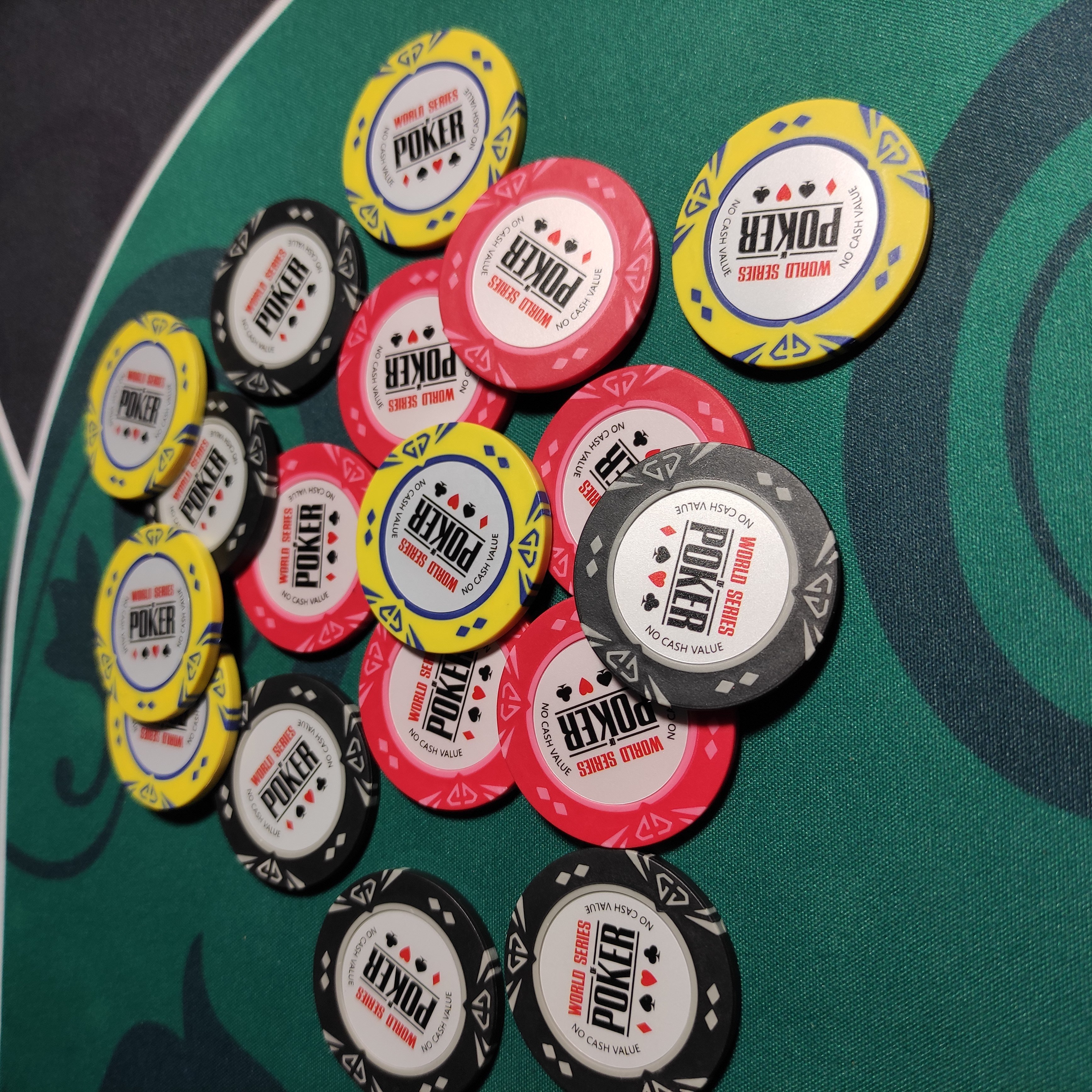 New arrival no value clay poker chip with metal inlay Wholesale