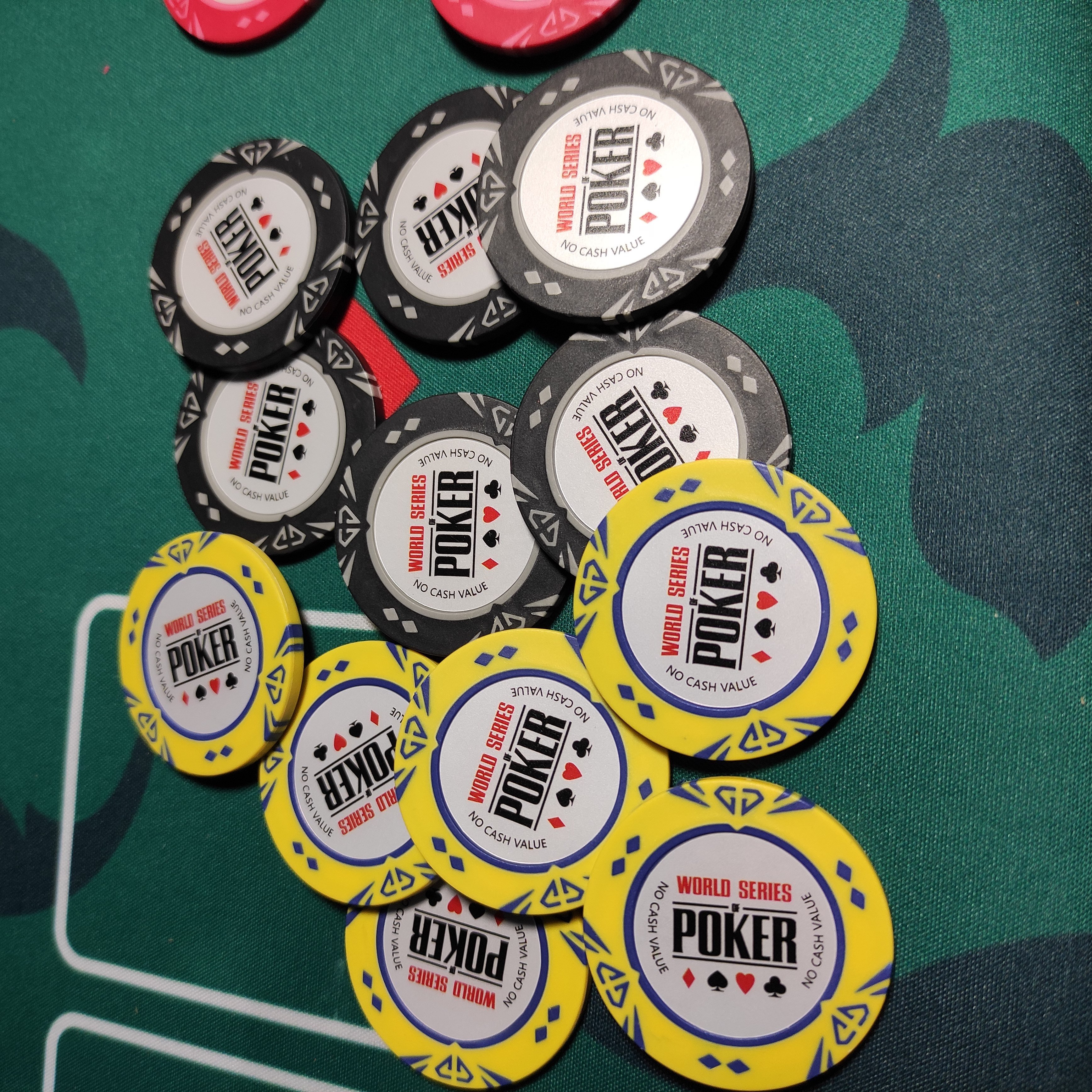 New arrival no value clay poker chip with metal inlay Wholesale