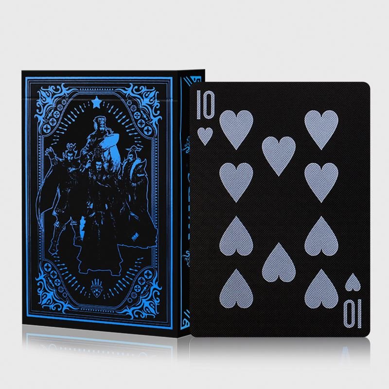 Custom Waterproof Oracle Poker Playing Card Game Paper Tarot Logo Black Gold Foil Blank Box Printing Front and back Cards
