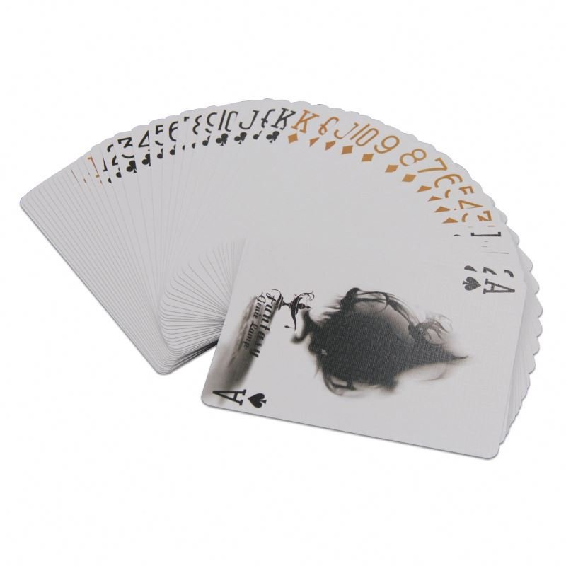 Custom Waterproof Oracle Poker Playing Card Game Paper Tarot Logo Black Gold Foil Blank Box Printing Front and back Cards