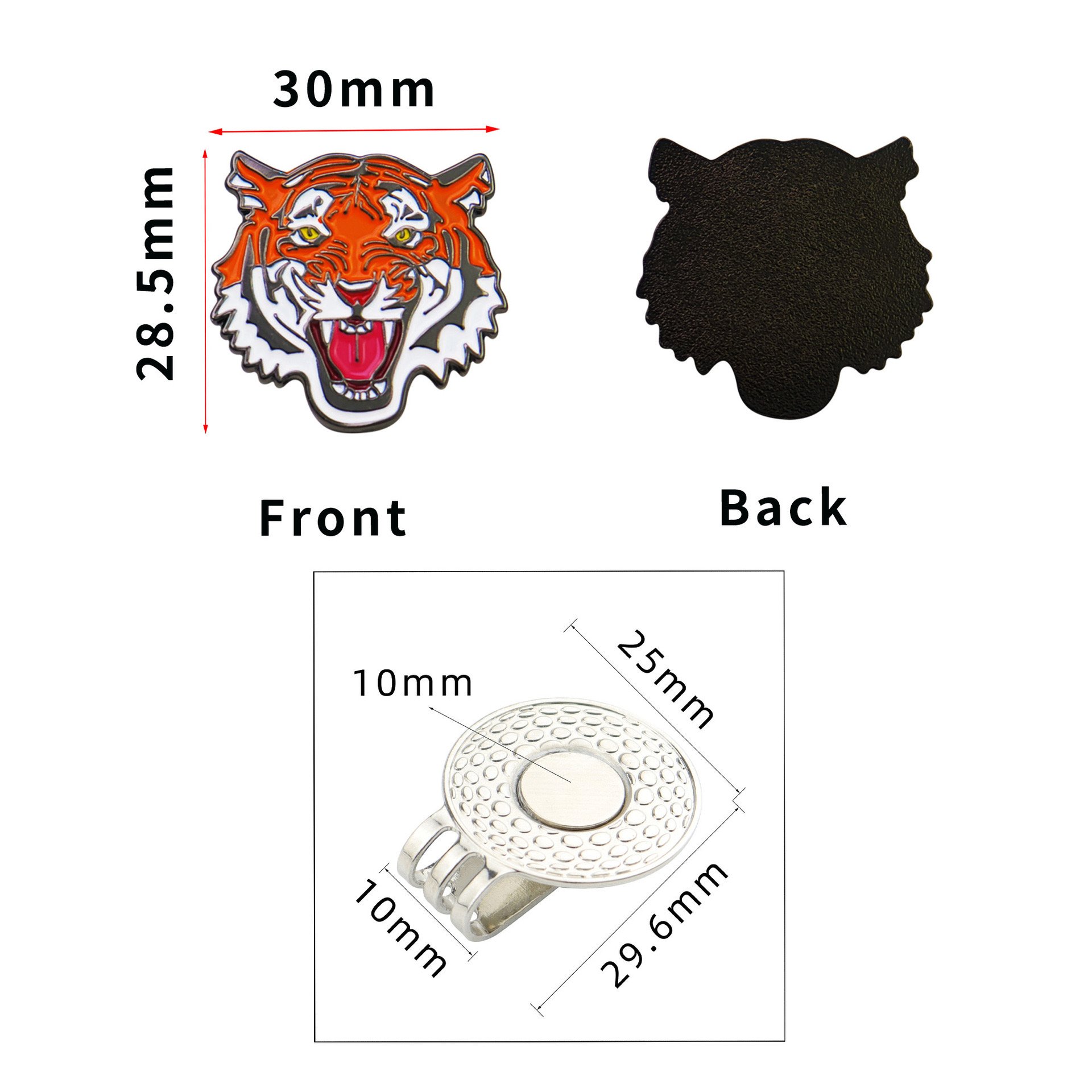 PDANY Durable Ball Markers Sturdy Portable Stylish Uniquely Designed Golf Ball Markers Customizable Professional Ball Markers