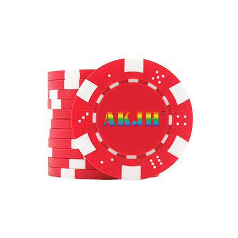 Blank White Sublimation Ceramics ABS Poker Chips Clay Poker Chips