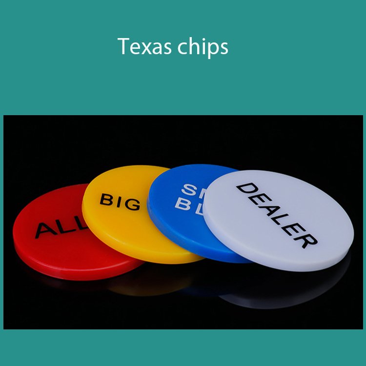 wholesale Big Blind All In Dealer puck Buttons Professional Casino Texas Hold'em plastic acrylic token coin poker chips set