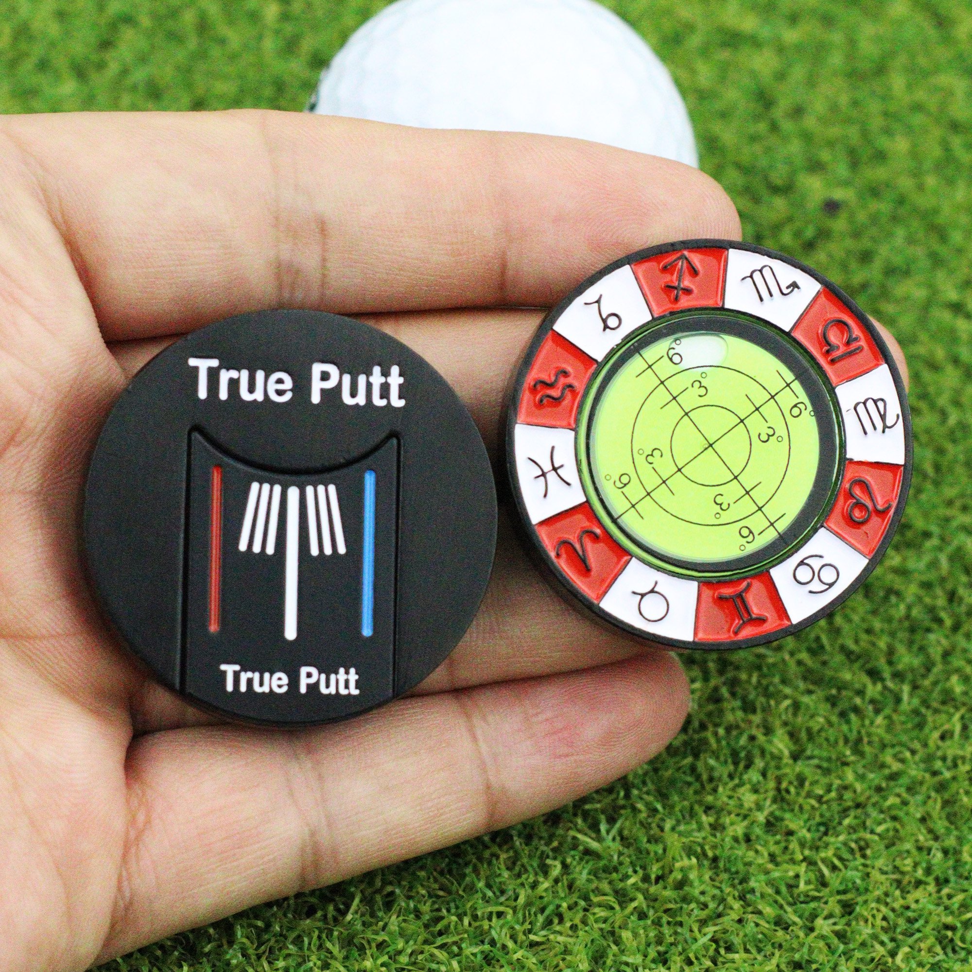 Spot wholesale metal poker chip level magnetic golf ball marker Gift box for end of putter