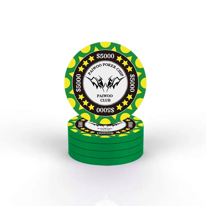 10G 39MM ceramic poker chip sublimation ARIA tournament poker chips with aligned edge