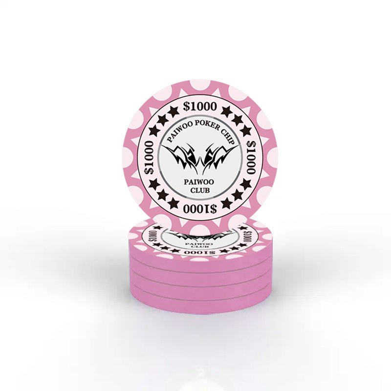 10G 39MM ceramic poker chip sublimation ARIA tournament poker chips with aligned edge