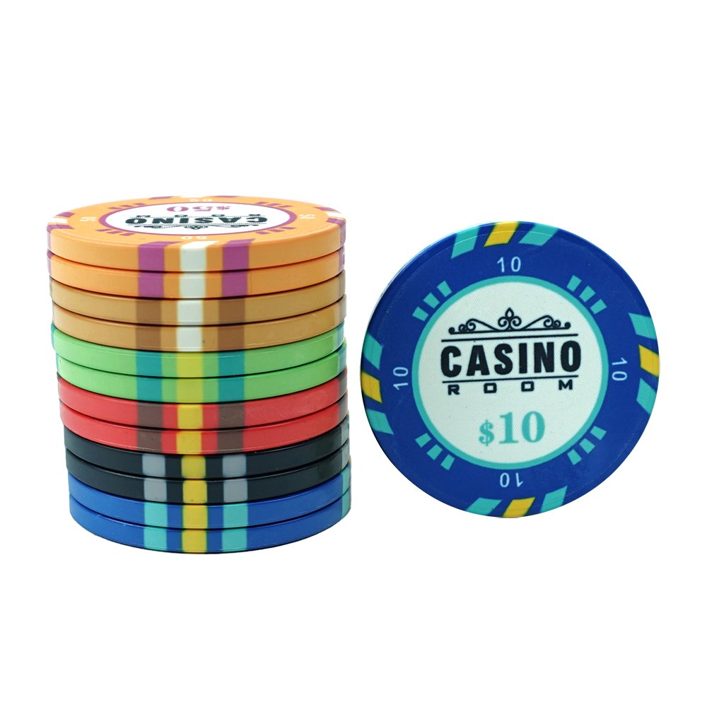 Custom casino chip coins small batch classic design 39mm casino room baccarat texas hold'em chips