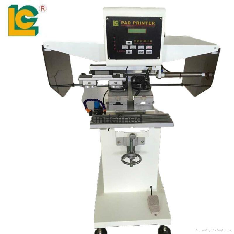 2 Color Tampoprint Pneumatic Ink Label Tampon Pad Printing Machine For Tagless Tag Pad Printer