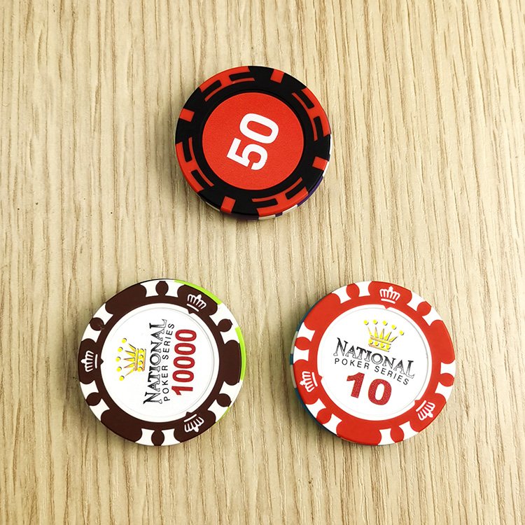 Factory Wholesale Casino ABS Plastic Clay Custom Ceramic Poker Chips