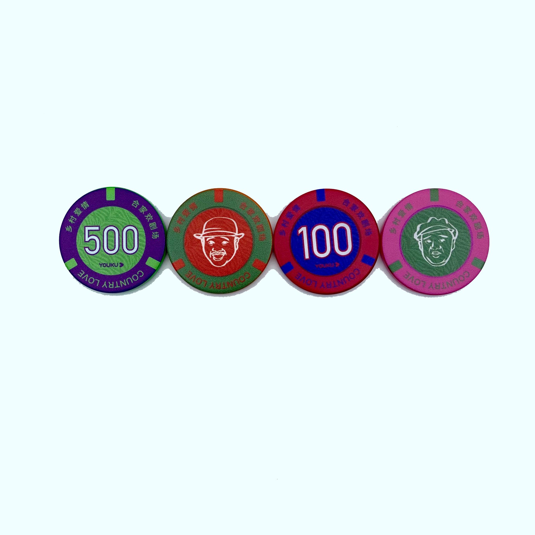 wholesale custom professional gambling casino poker chips set drawing hacker generic chips dice table games chip