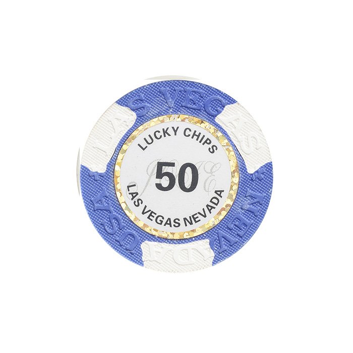 lucky chips Las Vegas Nevada 100% clay number sticker poker chips with 14grams