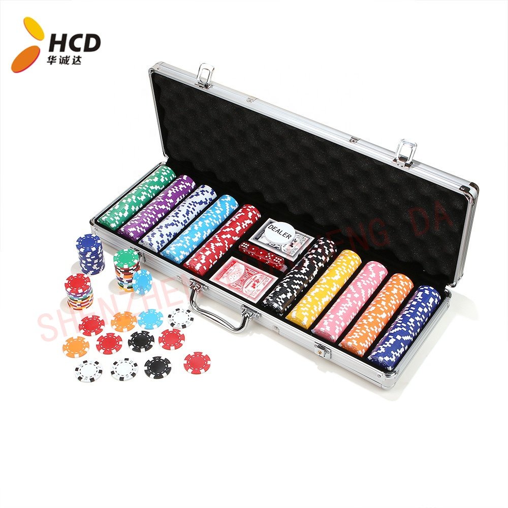 300 pieces customized poker chips set with aluminum case for gambling royal flush poker chips used poker chips for sale