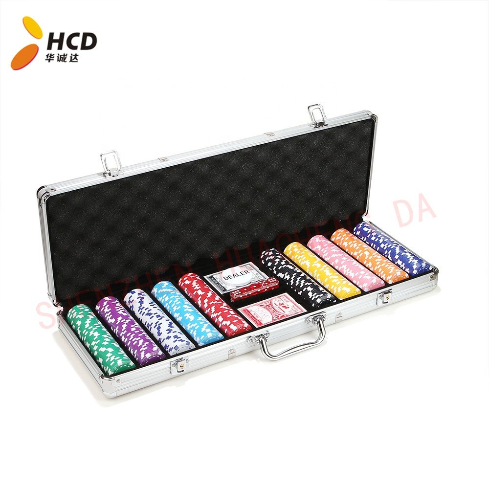 300 pieces customized poker chips set with aluminum case for gambling royal flush poker chips used poker chips for sale