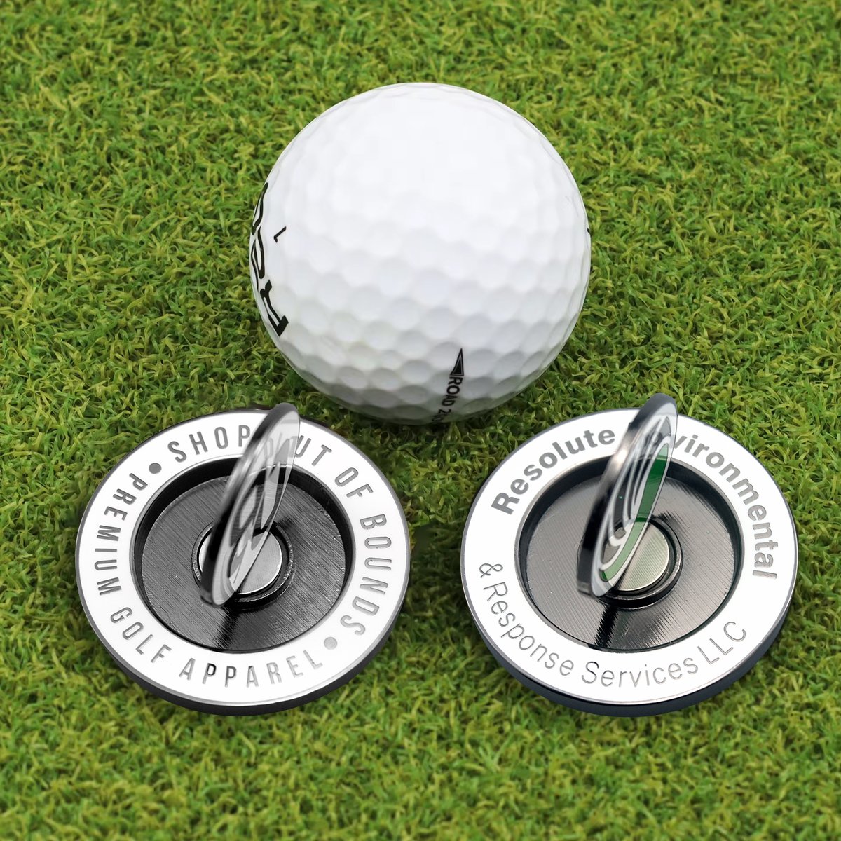 Factory Wholesale Golf Accessories Customized Metal Golf Ball Markers for Golf Repair Divot Tools Hat Clips