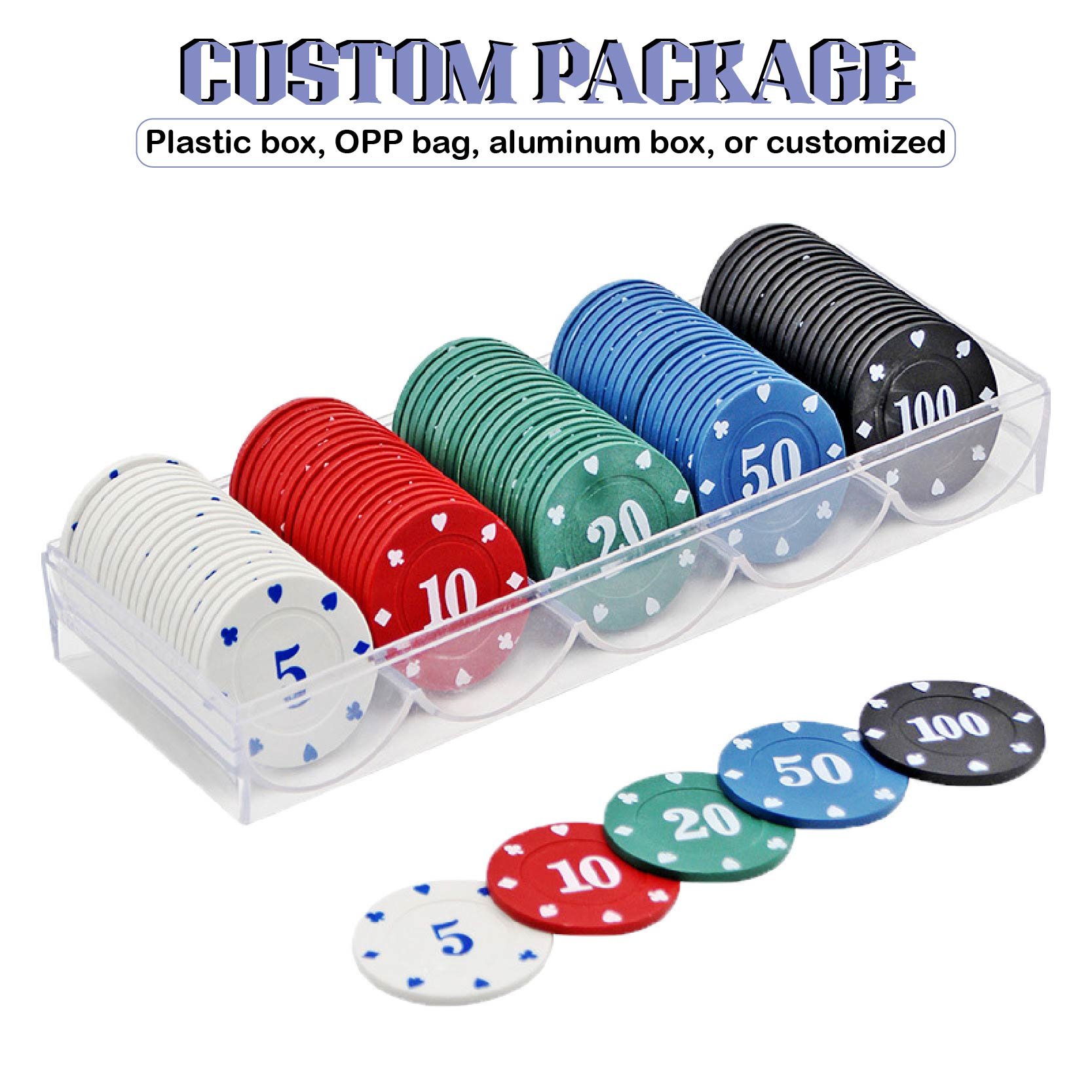 Custom Poker Chips Set With Aluminum Case Reward Cards Kids Plastic Positive Affirmation Motivational Chips Custom Poker Chips