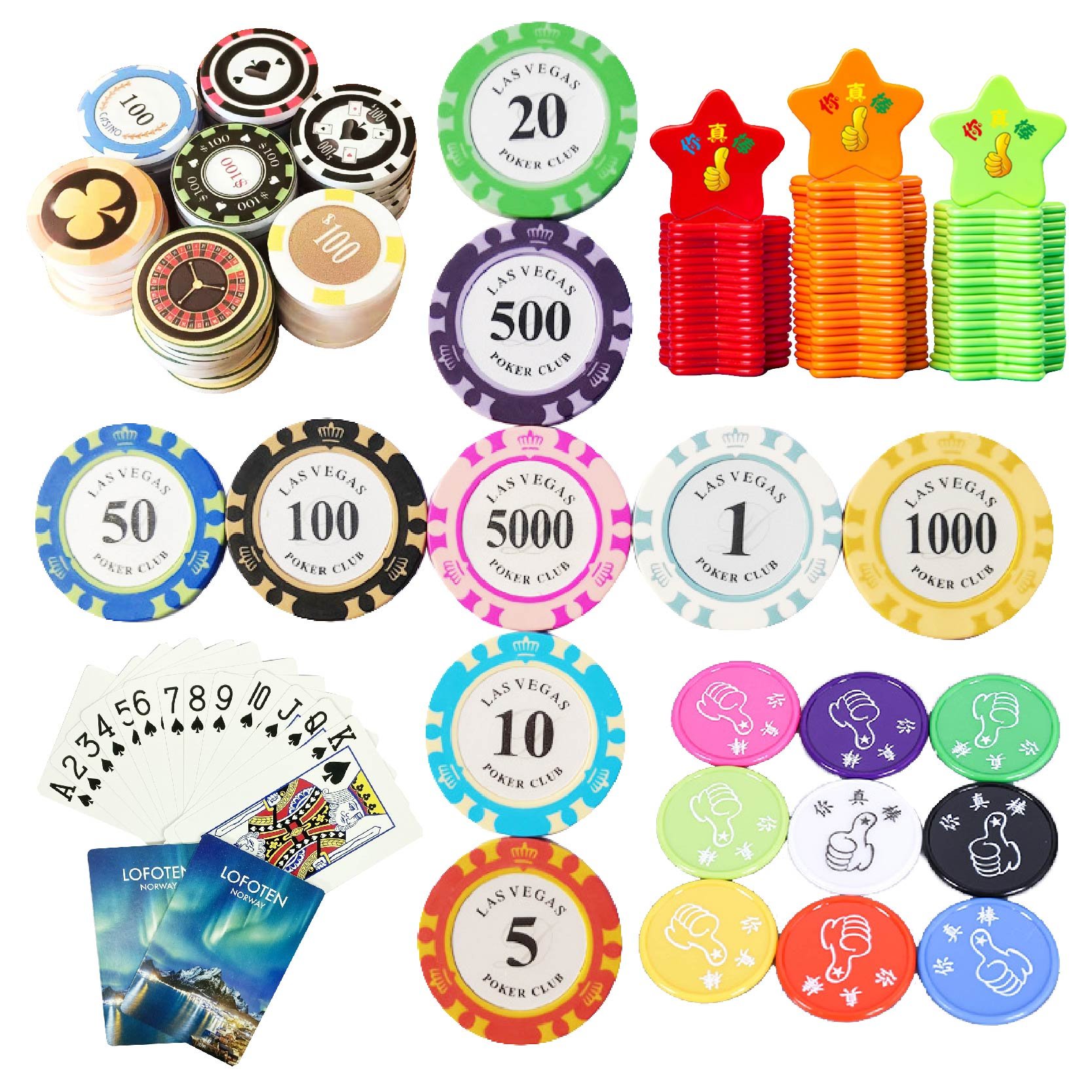 Custom Poker Chips Set With Aluminum Case Reward Cards Kids Plastic Positive Affirmation Motivational Chips Custom Poker Chips
