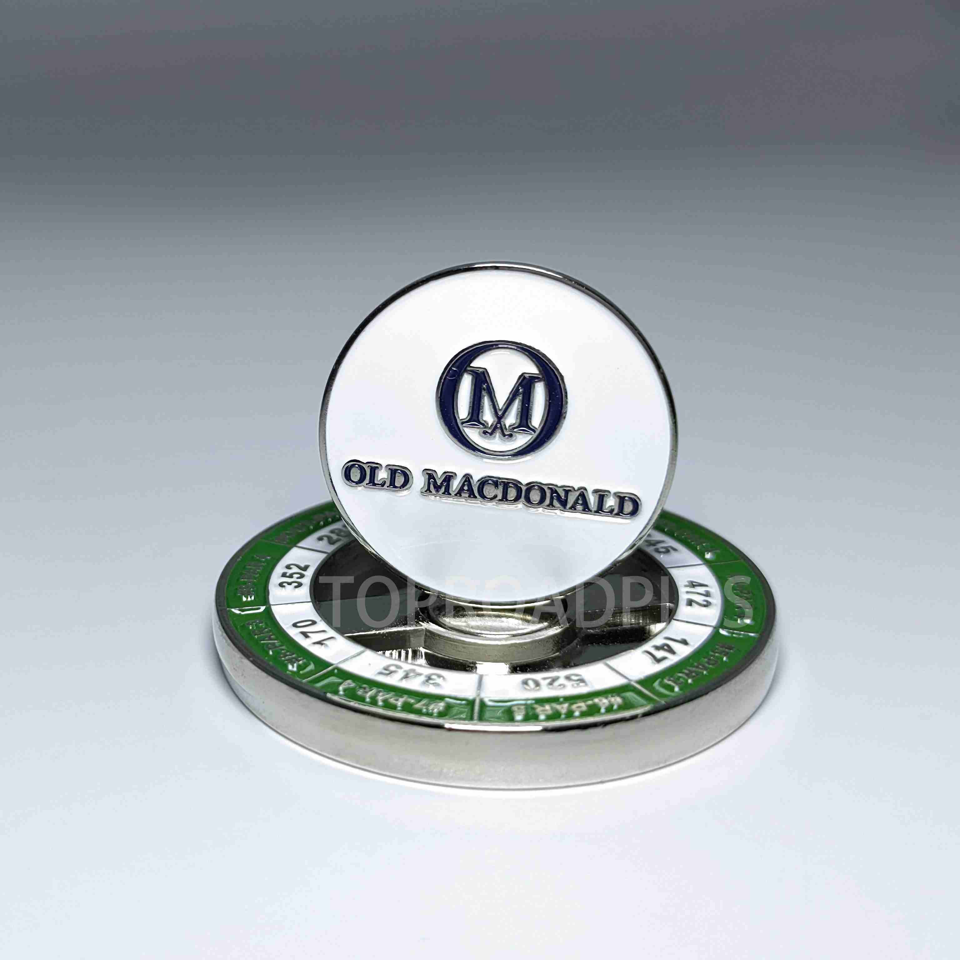 Customized golf club metal magnetic ball marker metal pokers