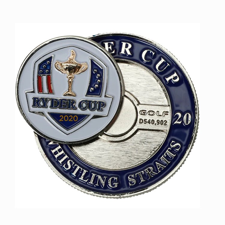 Customized golf club metal magnetic ball marker metal pokers