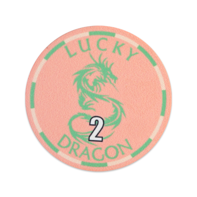 YH Competitive Price Lucky Dragon Gambling Ceramics Poker Chips With Matte Feel