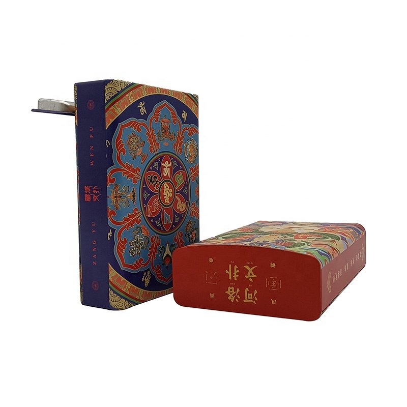 Dongguan custom candy square packaging clamshell poker tinplate box poker chip set box custom poker cards with storage box