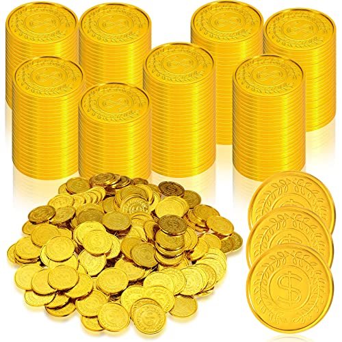 Plastic Metallic Colored Ancient Token Coins Counting Coins for Poker Chips and Game Coins