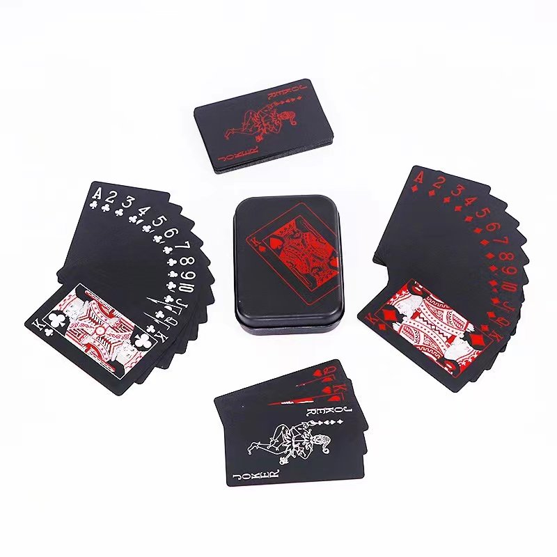 Hot Selling Support Customization Color Printing Pvc Game Playing Card With Metal Box