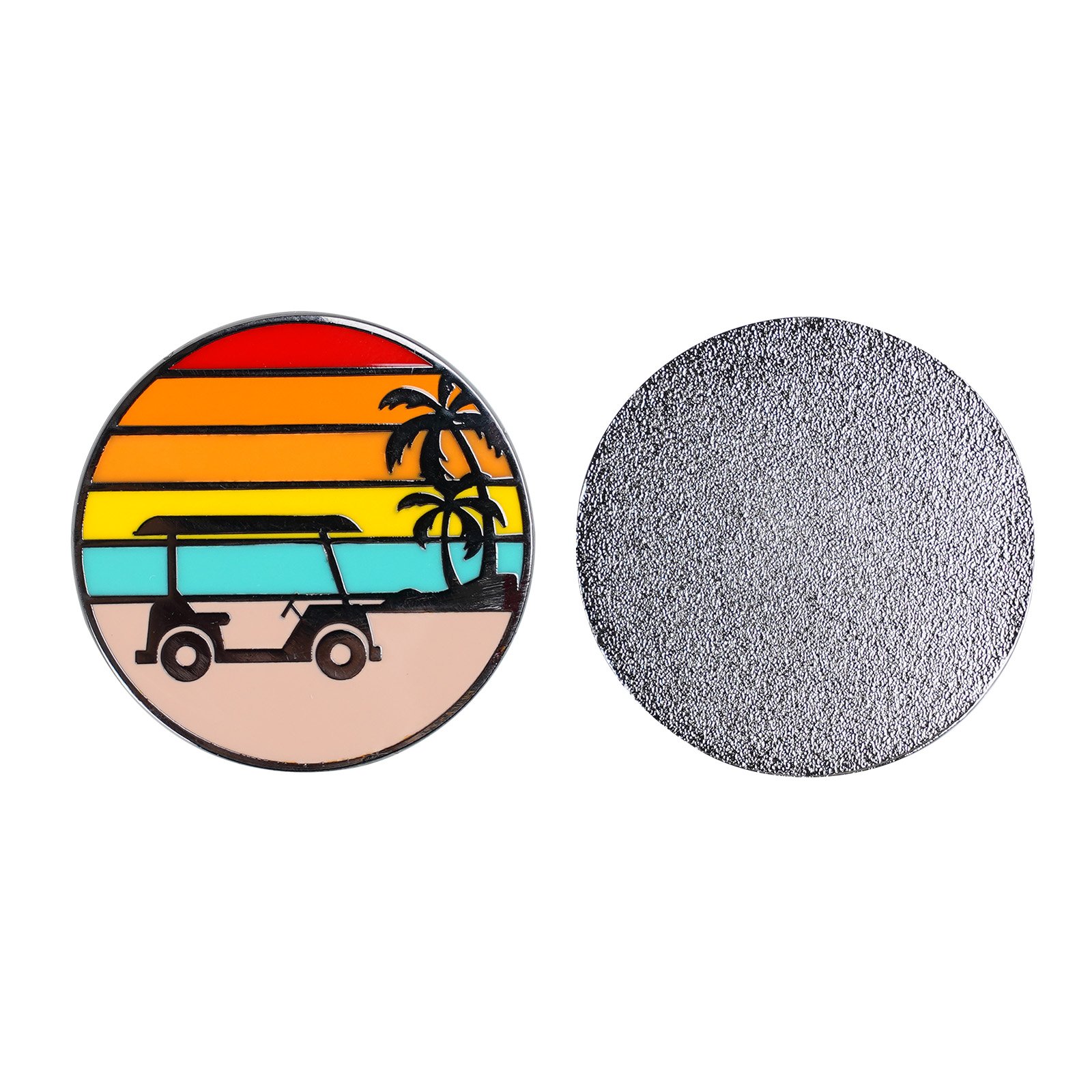 Golf Accessories Wholesale Custom Logo Metal Zinc Alloy Stainless Steel Creative Golf Ball Marker Hat Clip Divot Repair Tool