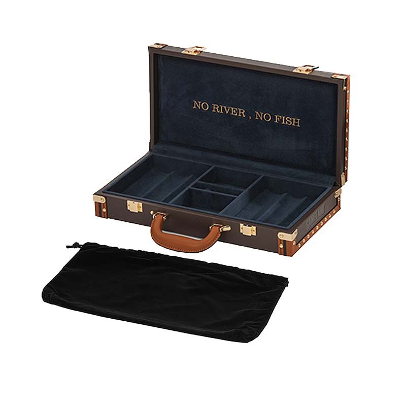 New 39/40/43mm leather case chip set, equipped with 300 poker chip set boxes with entertainment function