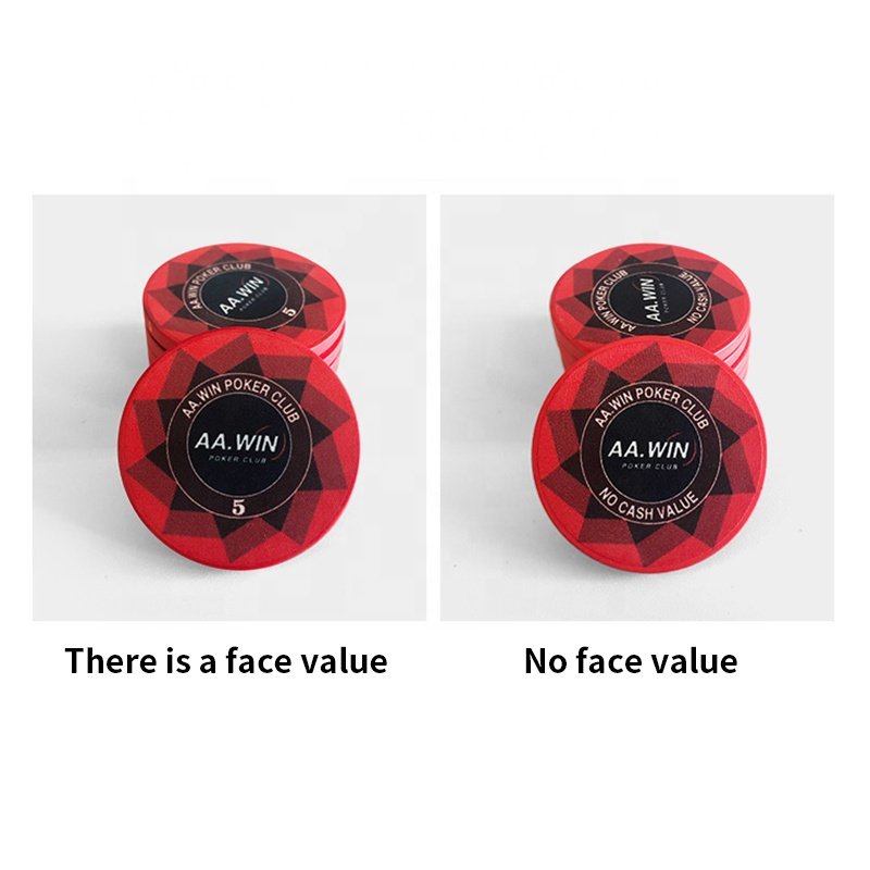 Wholesale cheap custom ceramic poker chips color customized Texas Hold'em