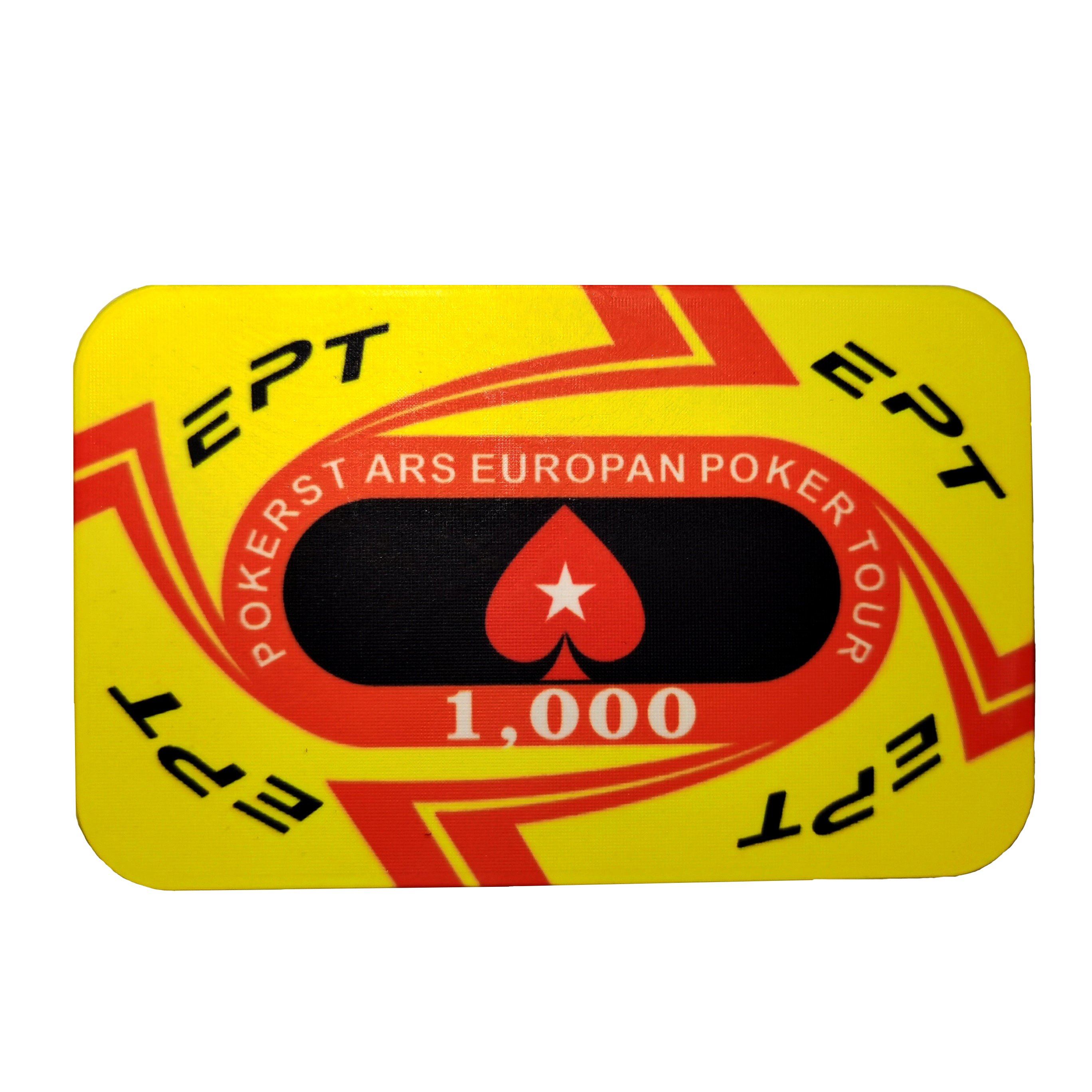 High quality custom square chip set rectangular plaque poker ceramic chips