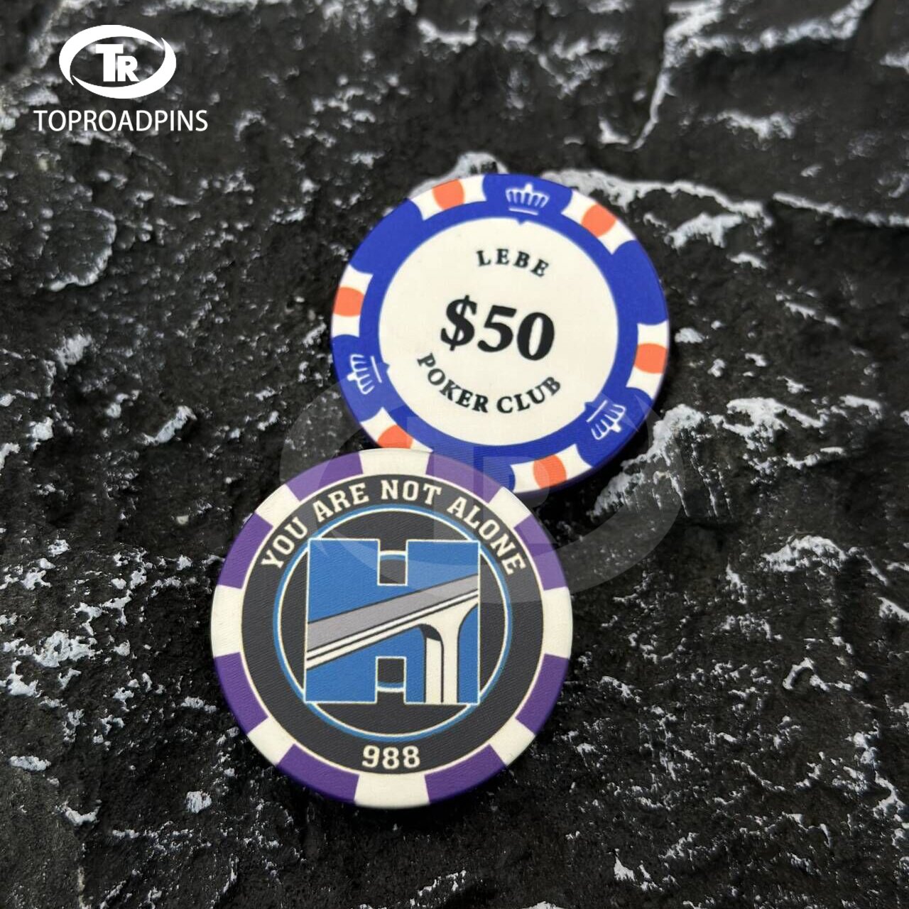 2023 High Quality Wholesale Personalize Logo Ceramic ABS Clay Poker Chips for Promotion Game