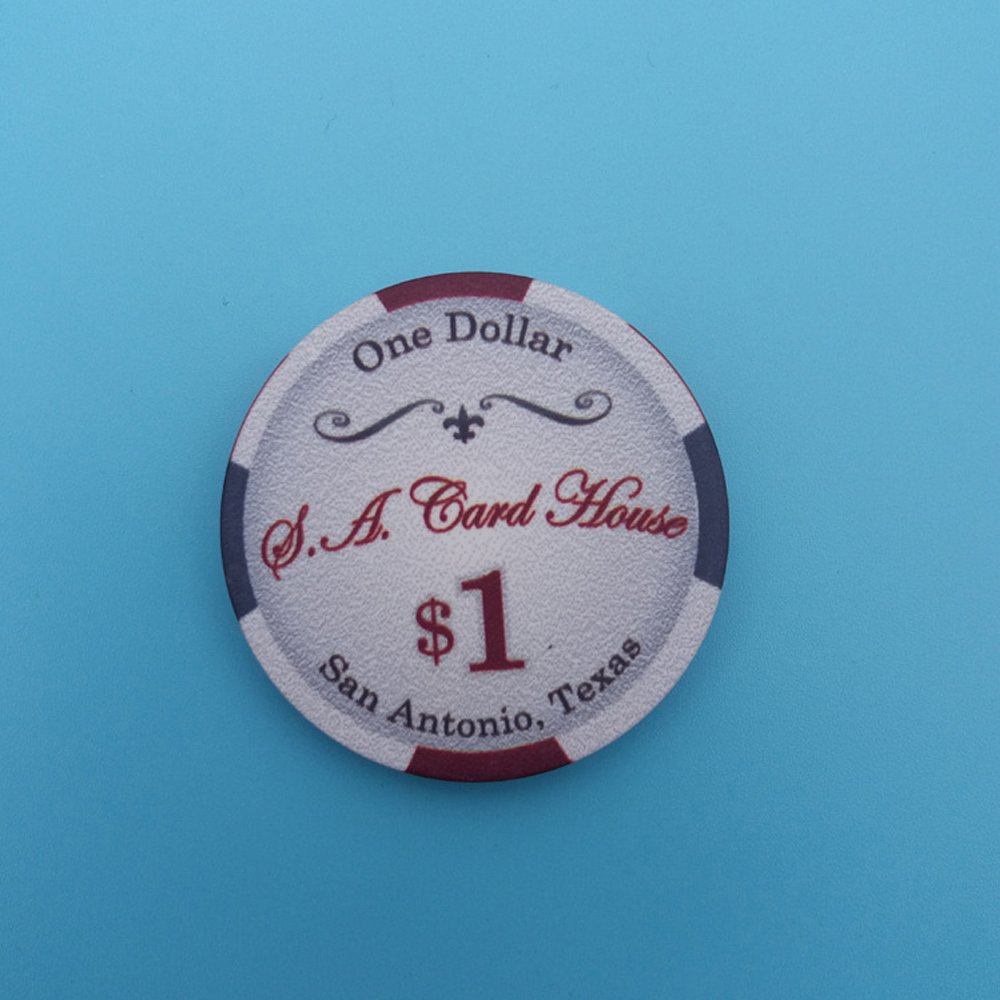 Ceramic Poker Chip 39mm Round Game High Quality Poker Chips Set Board Game
