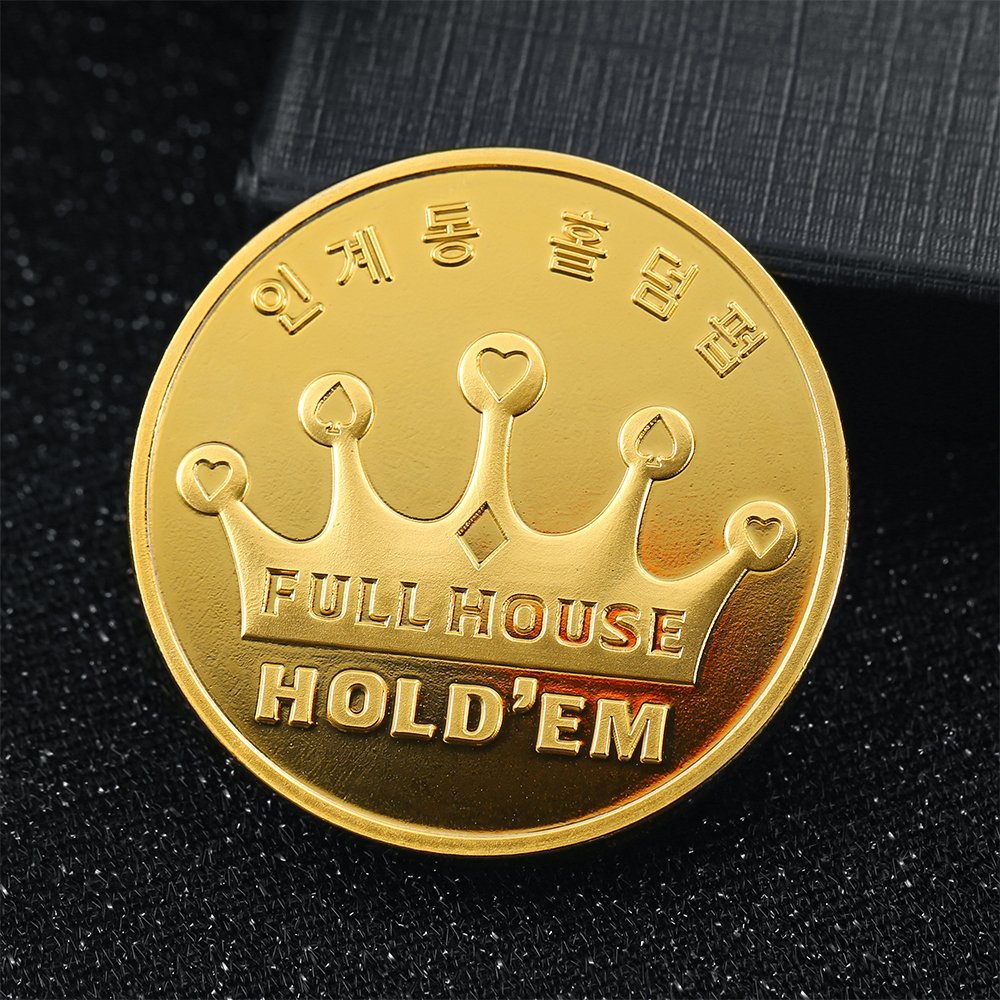 High Quality Shiny Gold Crown Poker Chips Zinc Alloy Souvenir Coin Blank Metal Coin Custom Challenge Coin Maker Supplier