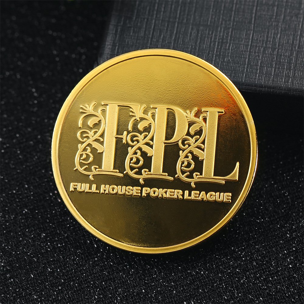 High Quality Shiny Gold Crown Poker Chips Zinc Alloy Souvenir Coin Blank Metal Coin Custom Challenge Coin Maker Supplier