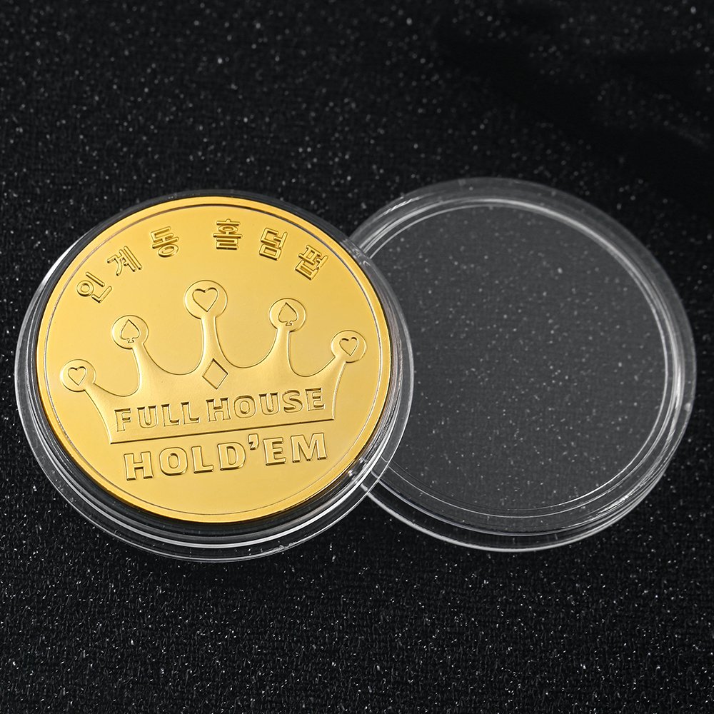 High Quality Shiny Gold Crown Poker Chips Zinc Alloy Souvenir Coin Blank Metal Coin Custom Challenge Coin Maker Supplier