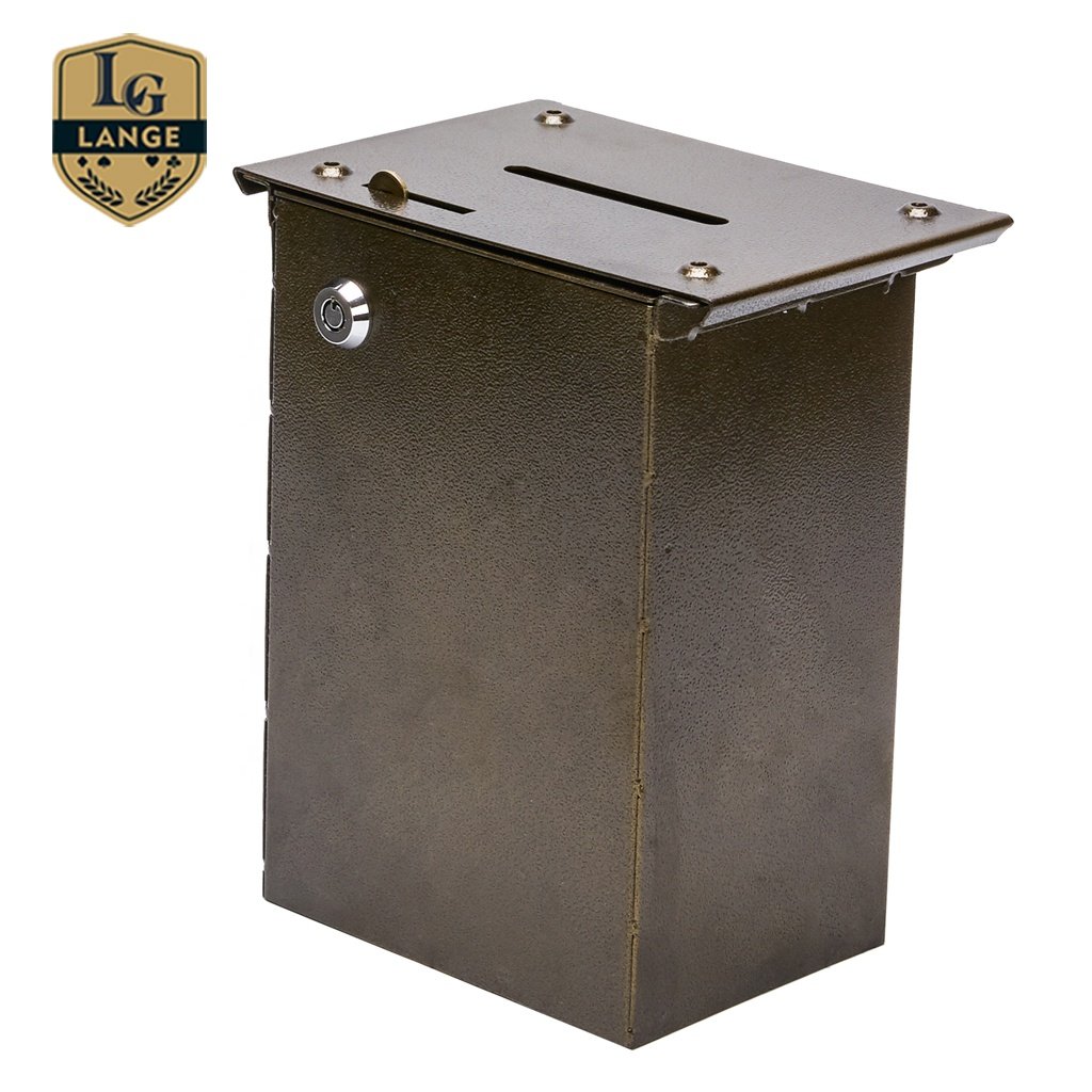 Casino Big Size Money Toke Box Metal Drop Box with Palette And Locks