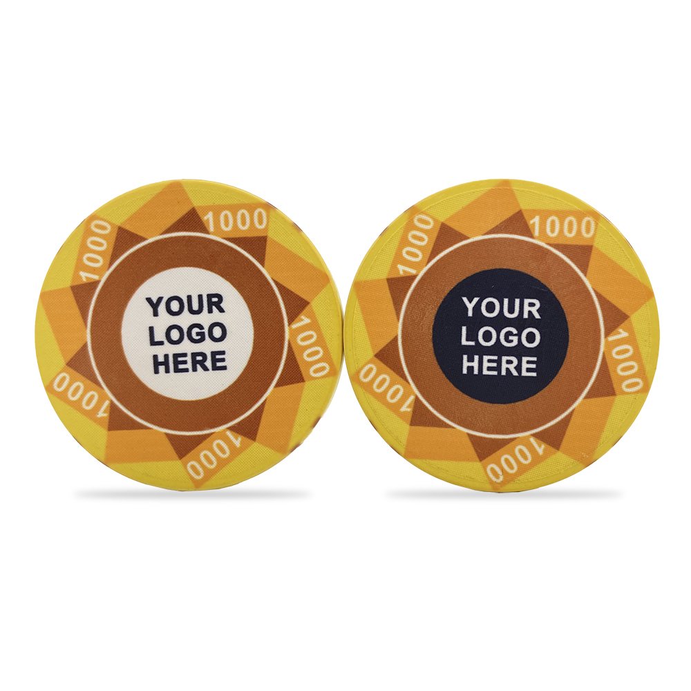 Fully customisable EPT Professional Ceramic Material Poker Chips 10g and 40MM poker chips with customises design colour and logo