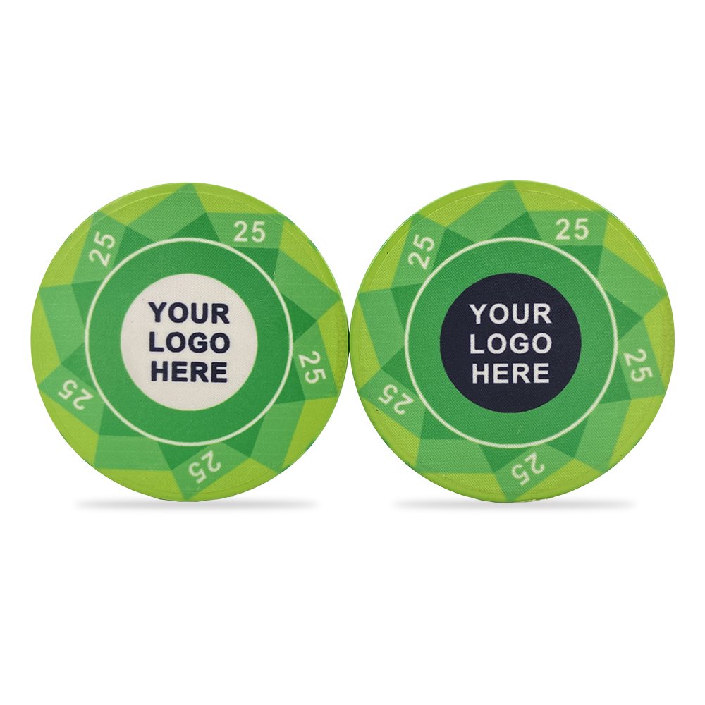 Fully customisable EPT Professional Ceramic Material Poker Chips 10g and 40MM poker chips with customises design colour and logo