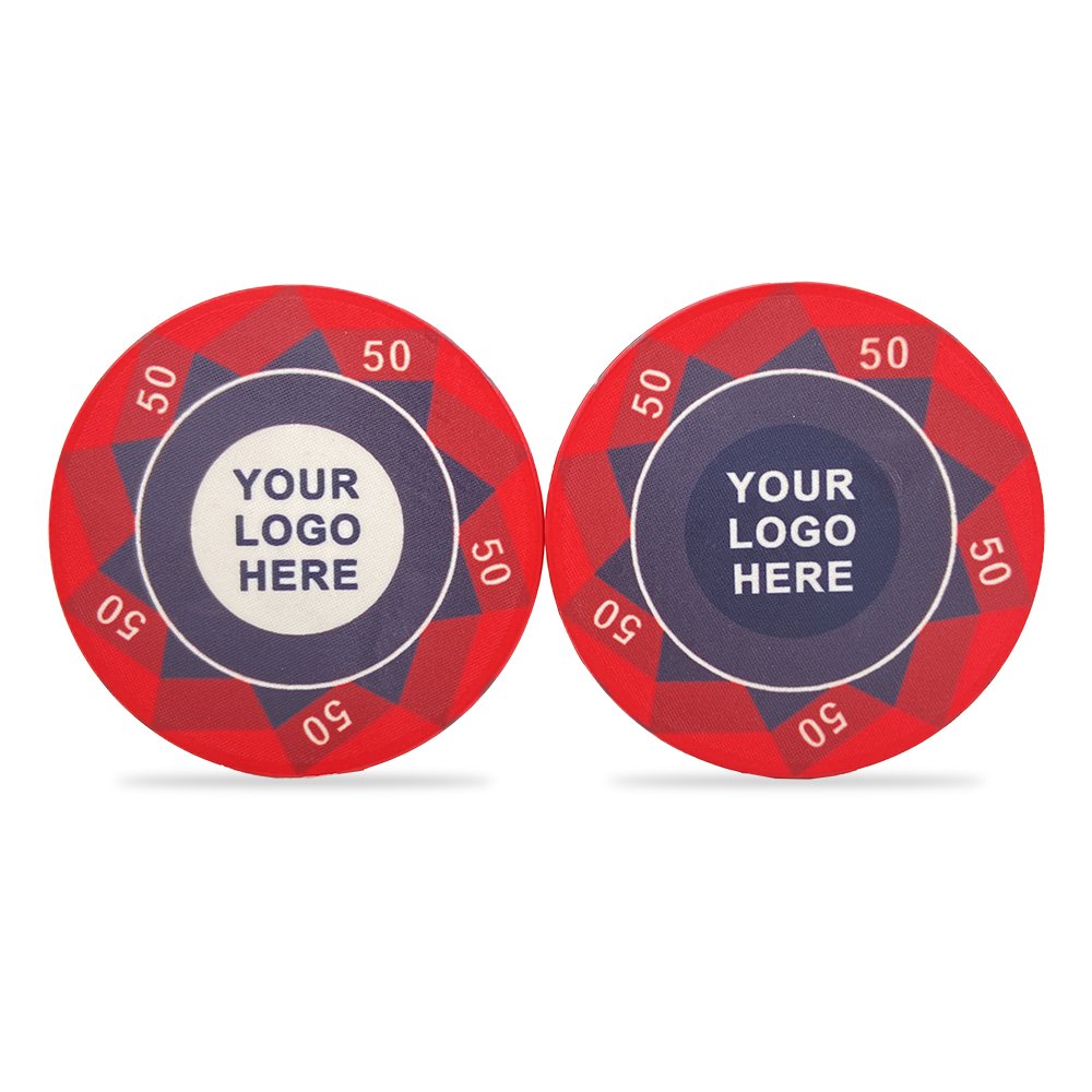 Fully customisable EPT Professional Ceramic Material Poker Chips 10g and 40MM poker chips with customises design colour and logo