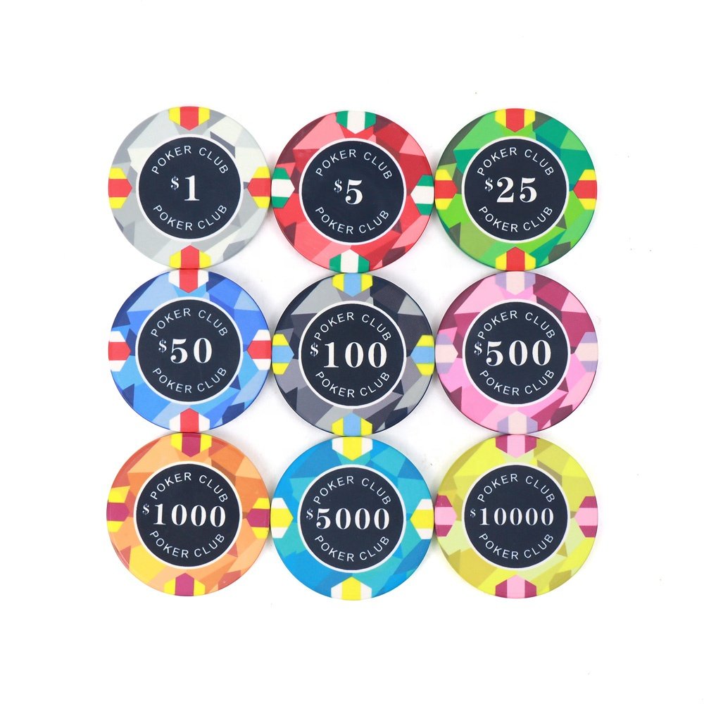 Free design customized samples ceramic poker chips casino accessories texas hold'em blackjack poker chips pieces