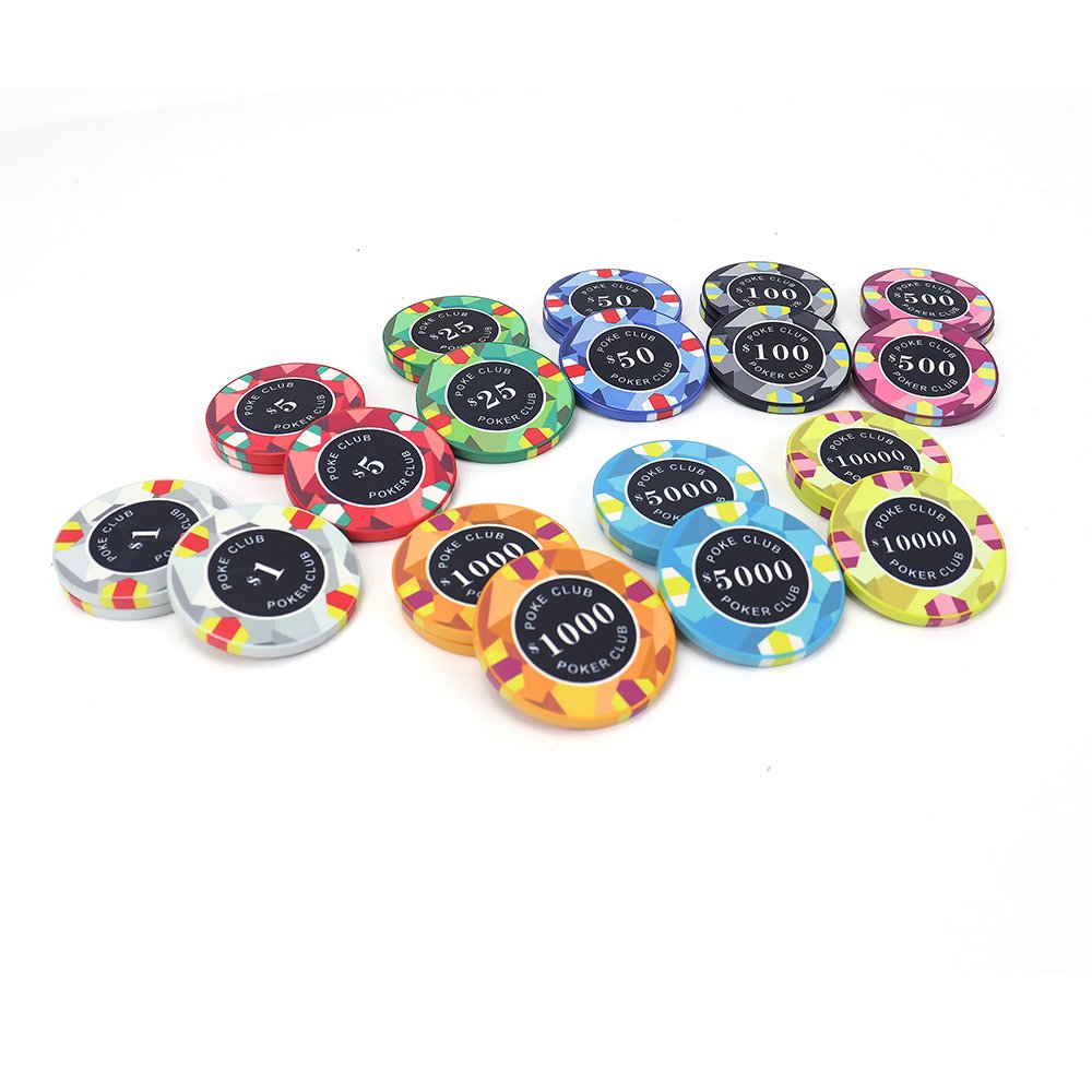 Free design customized samples ceramic poker chips casino accessories texas hold'em blackjack poker chips pieces