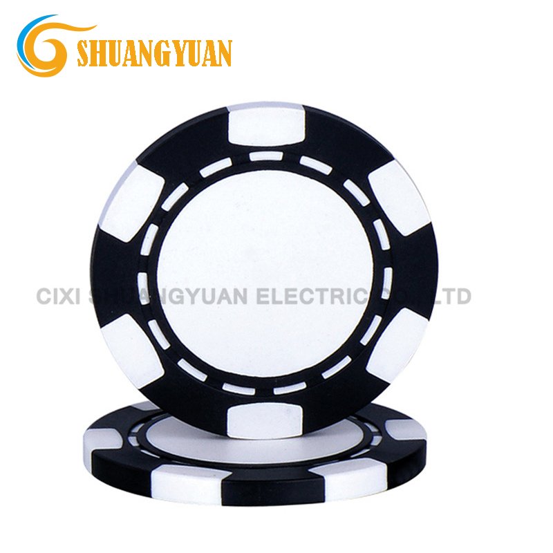 11.5g ABS 6-Spot Printable Blank Poker Chip For Custom Logo
