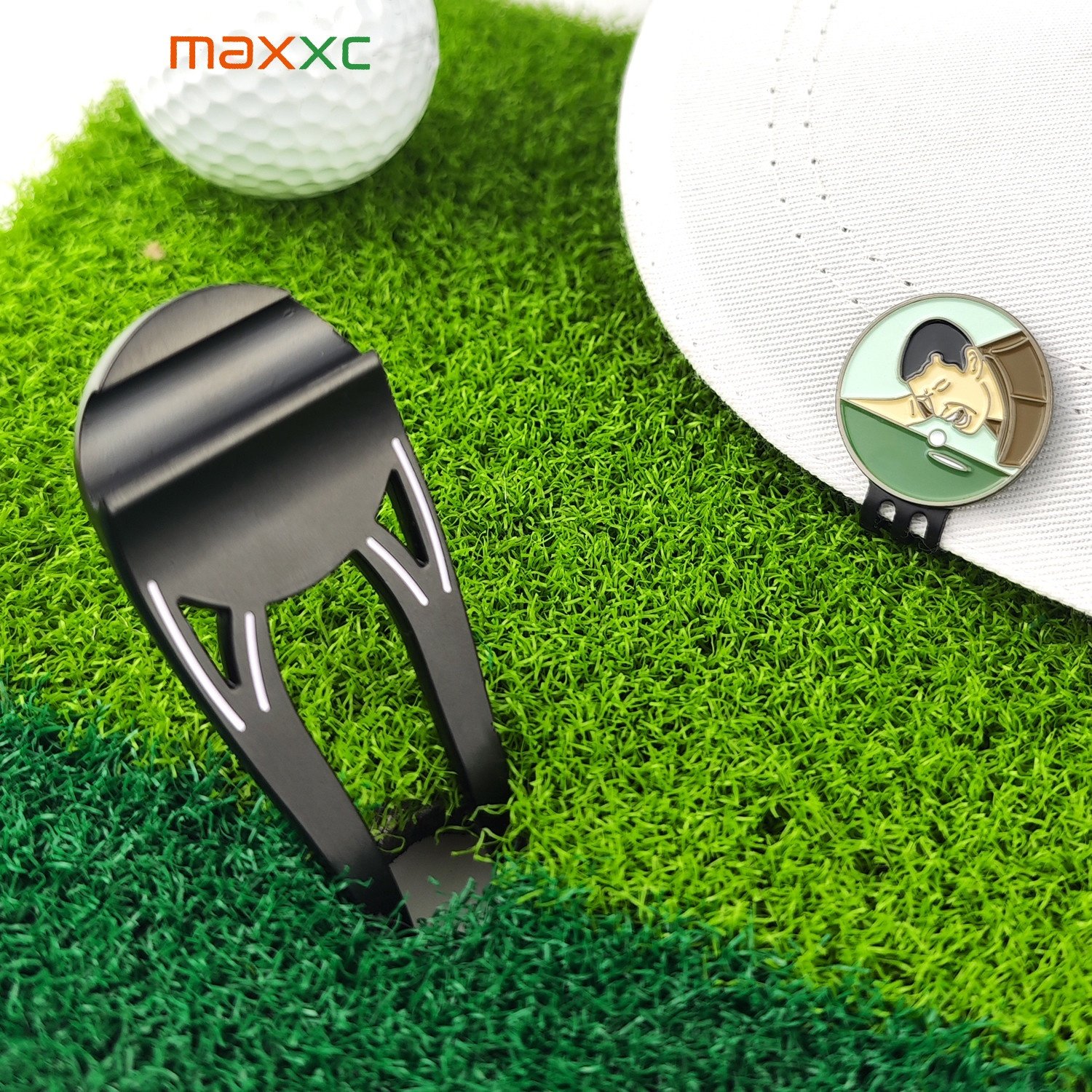 Golf Divot Tool Hat Clip With Magnet Ball Marker Golf Ball Marker Custom Logo Blank Magnetic Golf Ball Marker