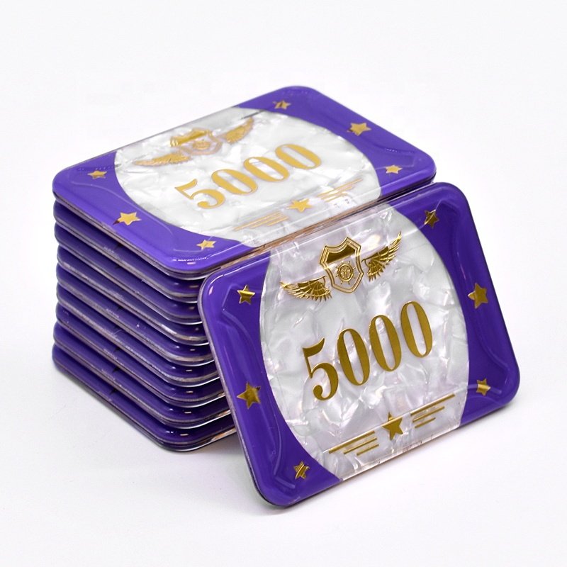 YH Casino Quality Container Poker Chip Casino Standard Acrylic Poker Chips Plaques and Jetons Set