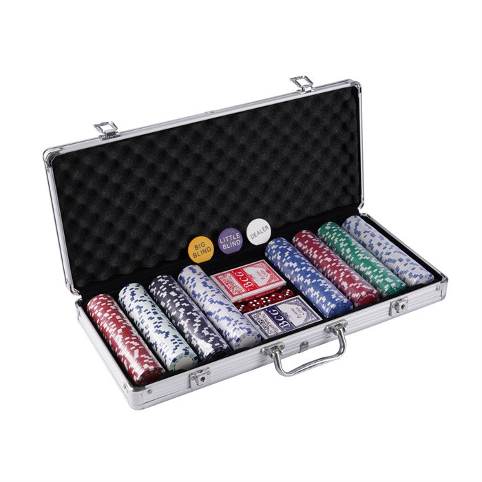 Custom Texas Poker Chips poker set 400 chips aluminum case