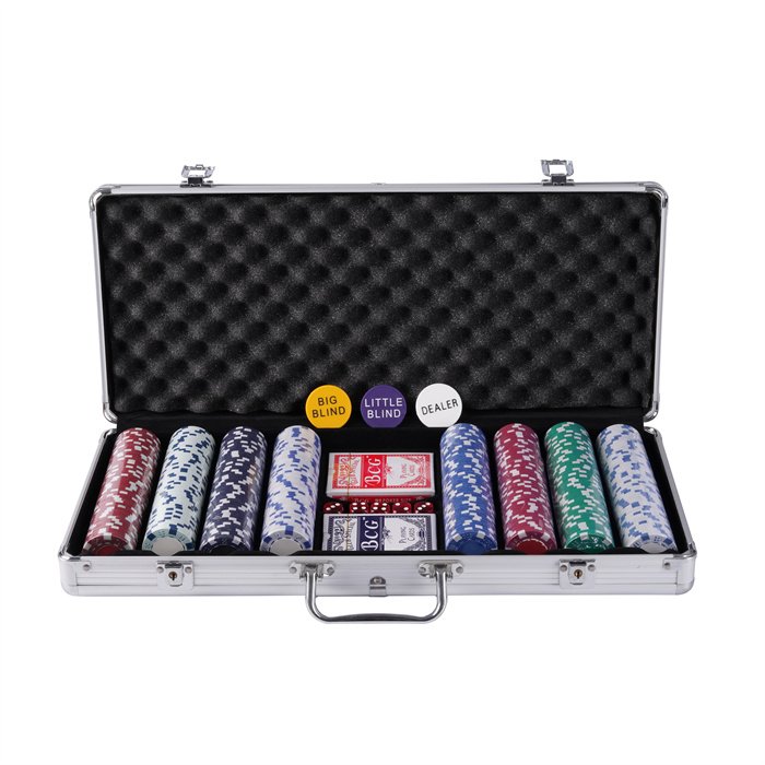 Custom Texas Poker Chips poker set 400 chips aluminum case