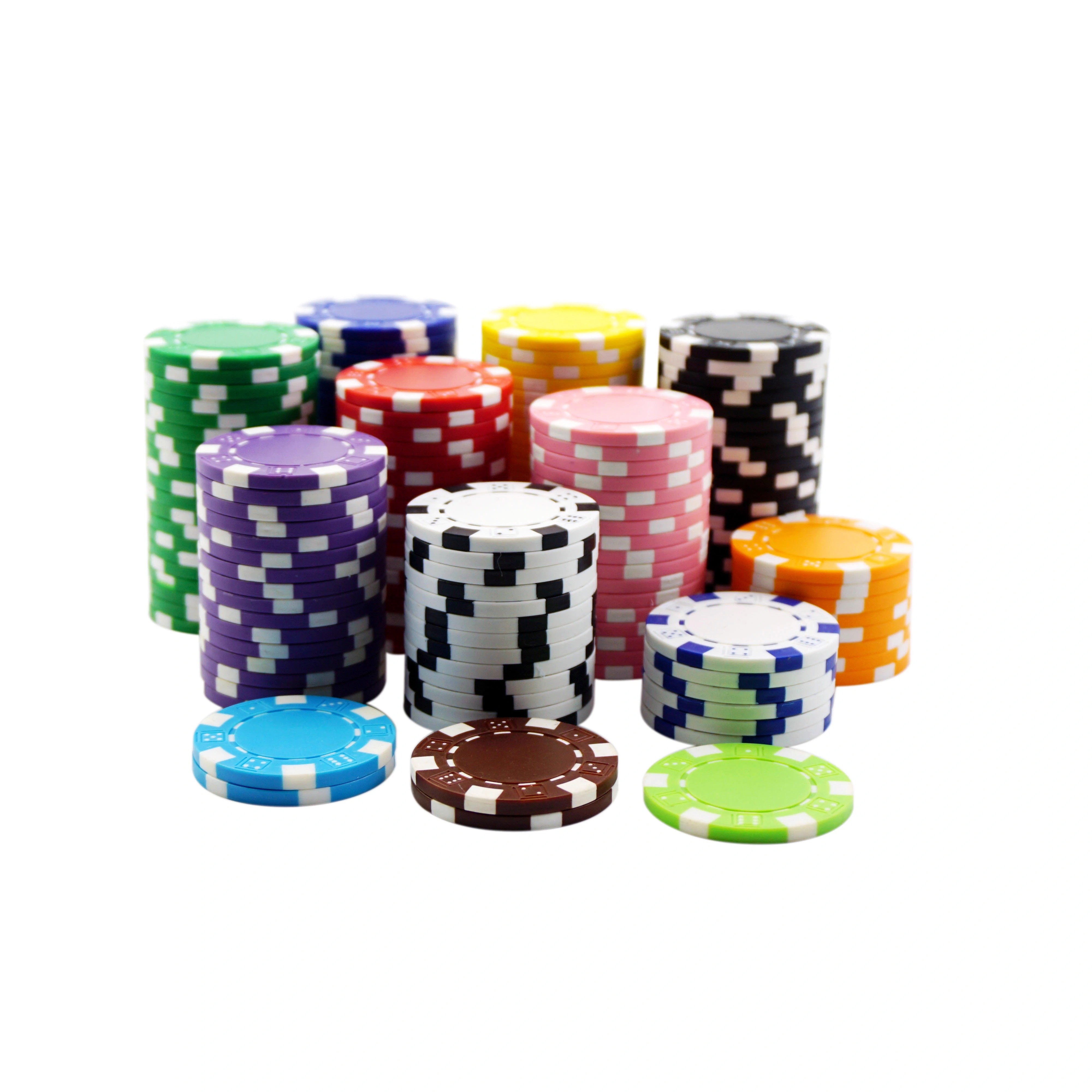 High Quality Cheap 40mm ABS Casino Poker Chips 11.5g Professional for Table Game Gambling