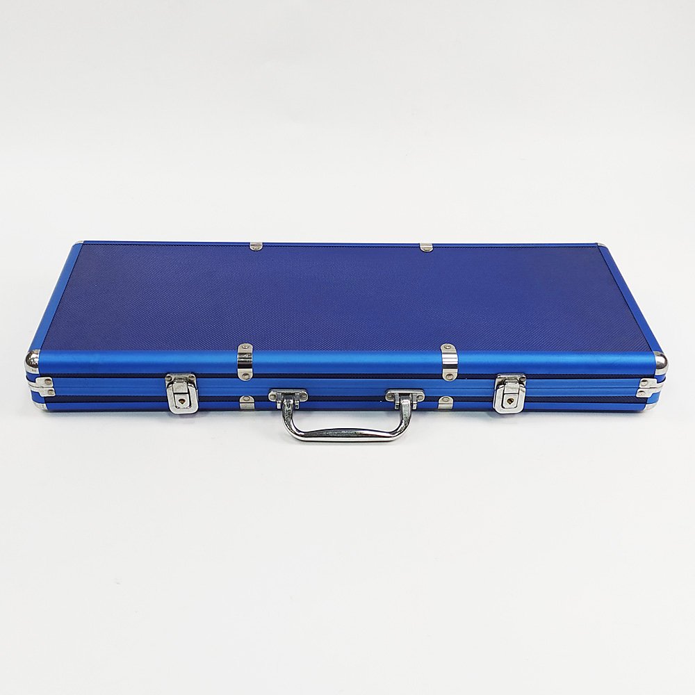 Generous Blue 2000 1000 500 Aluminum Poker Chips Case