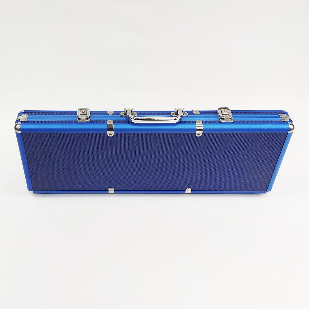 Generous Blue 2000 1000 500 Aluminum Poker Chips Case
